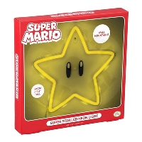 Neonová Lampička na zeď - Super Mario Star