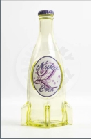 Fallout skleněná láhev a uzávěry „NUKA QUARTZ“