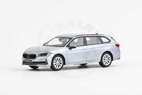 ABREX - Škoda Superb IV Combi (2023) 1:43 - Stříbrná Pebble Metalíza