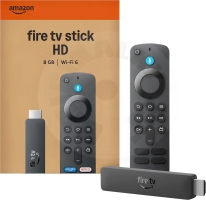 Amazon Fire TV Stick HD, Alexa hlasový asistent, napájený televizí, 8 GB, rok 2026, černá