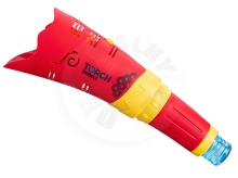 Bublifukovač pochodeň 26cm na baterie se světlem - červená