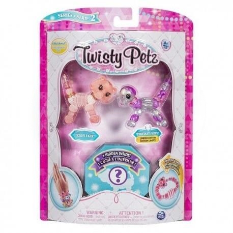 Spin Master - Twisty Petz Three Pack Figures Serie 2 - Tickles Tiger & Pixiedust Puppy
