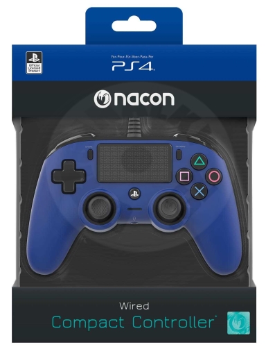 Nacon Drátový ovladač Compact - modrá (PS4) (3)