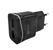 C-tech UC-03BK Univerzální 2x USB nabíječka 2,1A - černá C-tech UC-03BK Univerzální 2x USB nabíječka 2,1A - černá