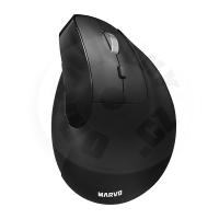Marvo HIPO - vertikální myš, bezdrátová (BT+2,4GHz), 1600 DPI - černá