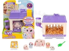 Little Live Pets hračka zvířátko králík maminka + malí králíčci a doplňky