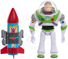 Mattel - Pixar Toy Story interaktivní figurka Buzz Lightyear s raketou (31cm) (1)