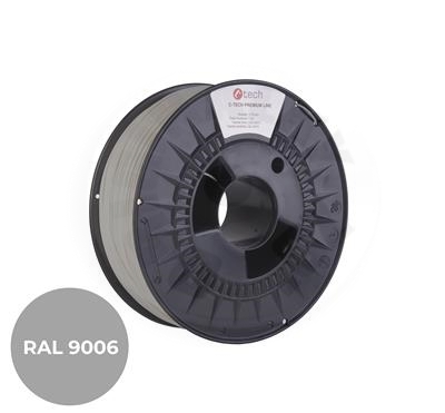 C-TECH PREMIUM LINE, PLA, bílý hliník, RAL9006, 1,75mm, 1kg_(1)