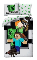 Halantex Povlečení - Minecraft (MNC-946BL) 140x200, 70x90 (100% Cotton)