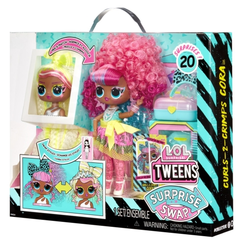 L.O.L. Surprise! Swap Tweens panenka a mini Tweens česací hlava - Cora