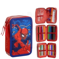 Penál Spiderman 3 patra - vybavený Penál Spiderman 3 patra - vybavený