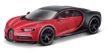 Bburago - Auta HOBBY, Bugatti Chiron Sport, červeno-černá, 1:32