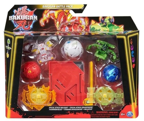 BAKUGAN 5 BALENÍ SPECIÁLNÍ ÚTOK S6 DRAGONOID & HAMMERHEAD & TIT DRAGONOID & NILLIOUS