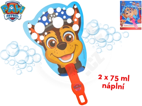 Paw Patrol bublifuk mávací s náplní 2x75ml - Chase