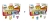 Funko Bitty Pop! 4-Pack: Pokémon - Charmander + Pikachu (8 figurek) (AKCE: 1+1 ZDARMA)