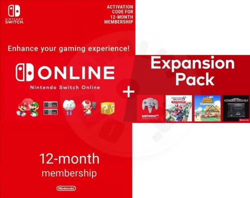 Nintendo Switch Online Individual členství - 365 dní + Expansion Pack