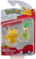Pokémon Figurky - Battle Series (Chikorita &amp; Pikachu) 5 cm