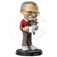 Iron Studios - Figúrka Mini Čo POW! - Stan Lee s nevrlou mačkou